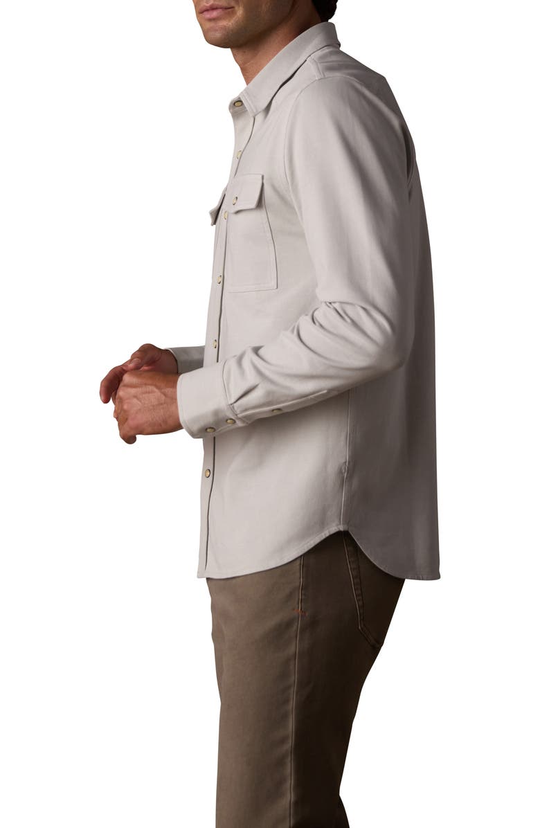 The Normal Brand Tentoma Cotton Stretch Twill Snap-Up Western Shirt, Alternate, color, Dawn Blue