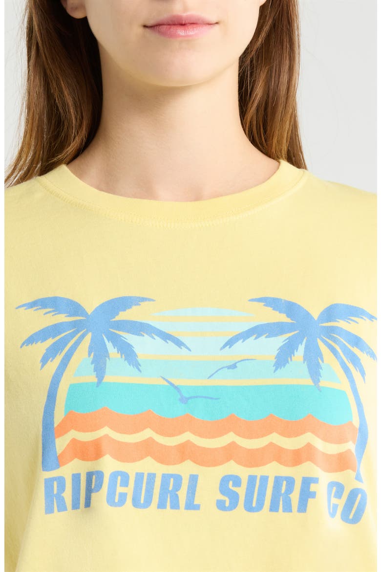 Malibu Relaxed Graphic T-Shirt, Alternate, color, LEMON