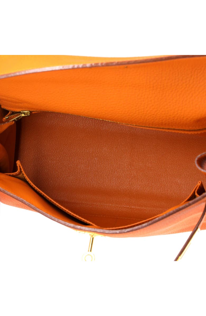 Pre-Owned Hermes Kelly Handbag Orange Togo with Gold Hardware 28, Alternate, color, Orange H