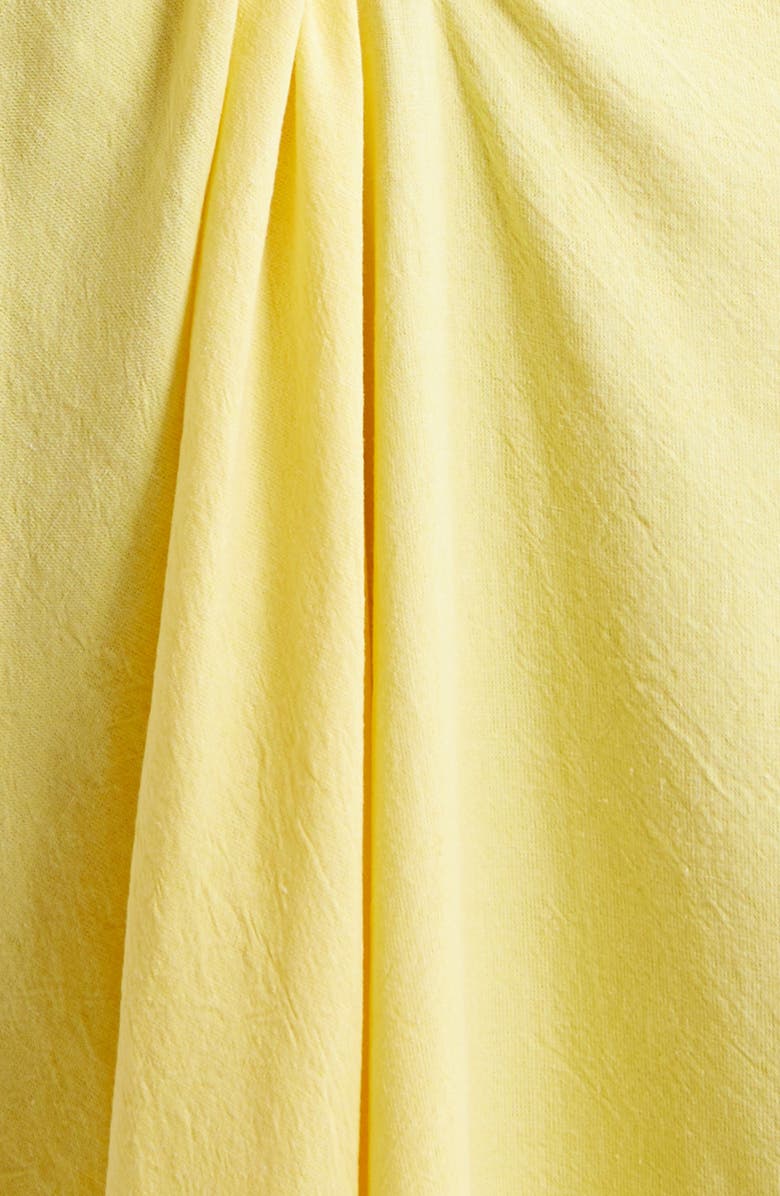 Proenza Schouler Sirena One-Shoulder Crinkle Dress, Alternate, color, Yellow