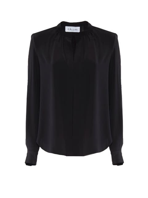 Olympia LONGSLEEVE Longsleeve Silk Top