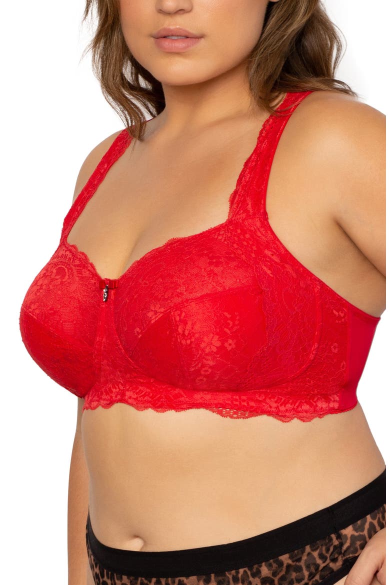 Luxe Lace Wireless Bralette, Alternate, color, CRANTASTIC