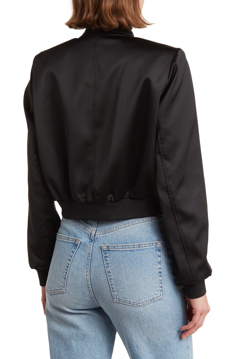 INDUSTRY REPUBLIC CLOTHING Crop Bomber Jacket, Alternate, color, 