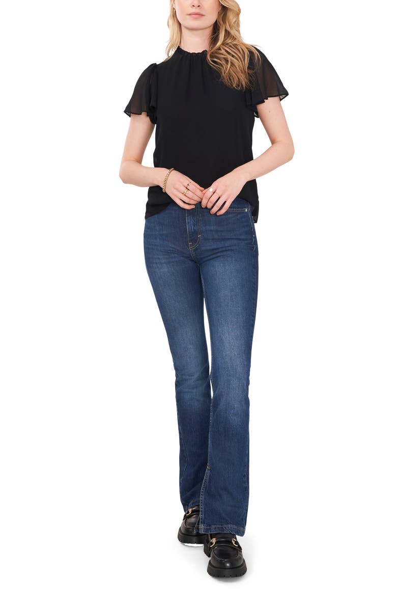1.STATE Shirred Chiffon Blouse, Alternate, color, 