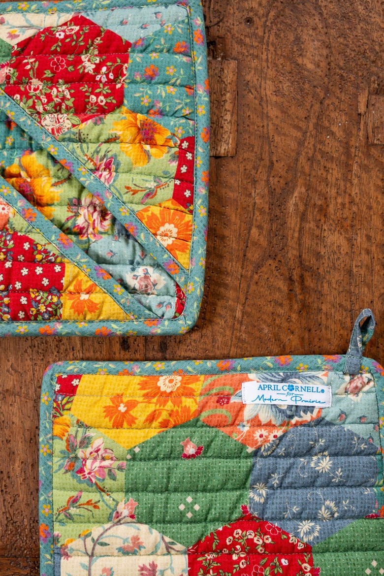 County Fair Origami Potholders, Set of 2, Alternate, color, Multi