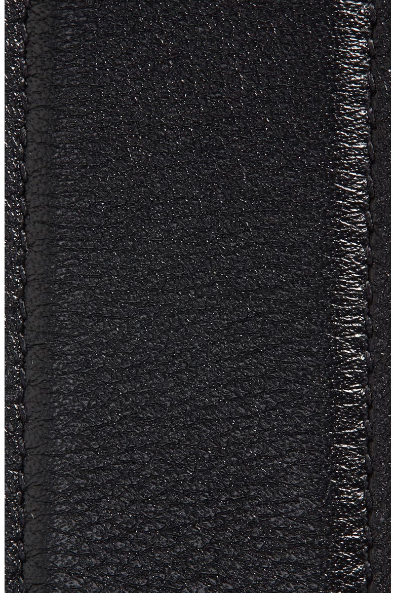 Laque YSL Monogram Leather Belt, Alternate, color, NERO