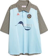 Martine Rose Mixed Media Oversize Polo