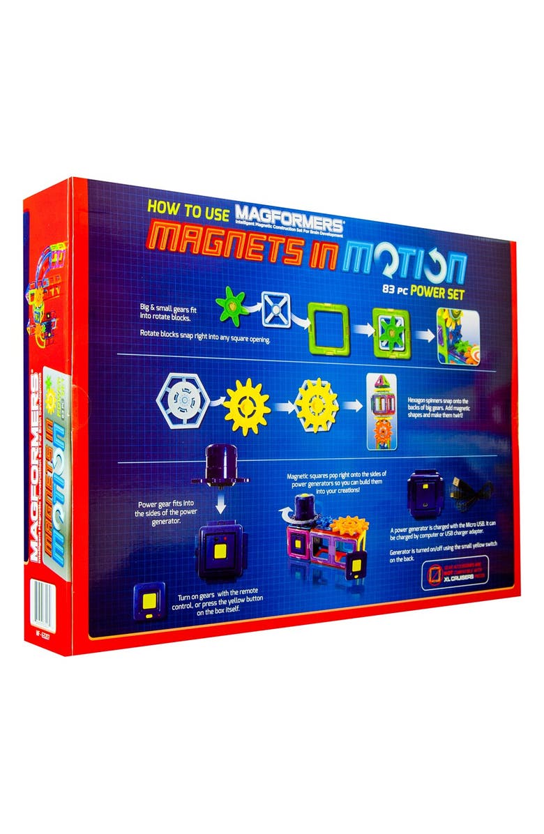Magformers 'Magnets in Motion' Magnetic 3D Construction Set, Alternate, color,