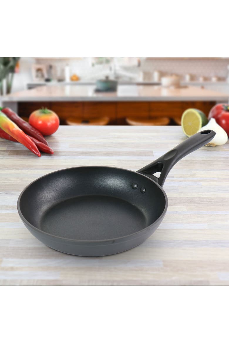 8 Inch Aluminum Frying Pan, Alternate, color, Black