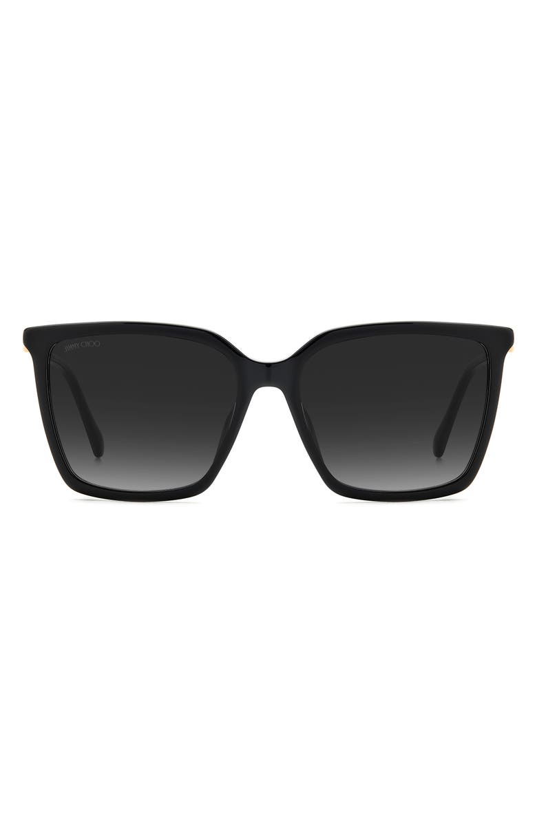 Jimmy Choo Tottags 56mm Rectangle Sunglasses, Main, color,