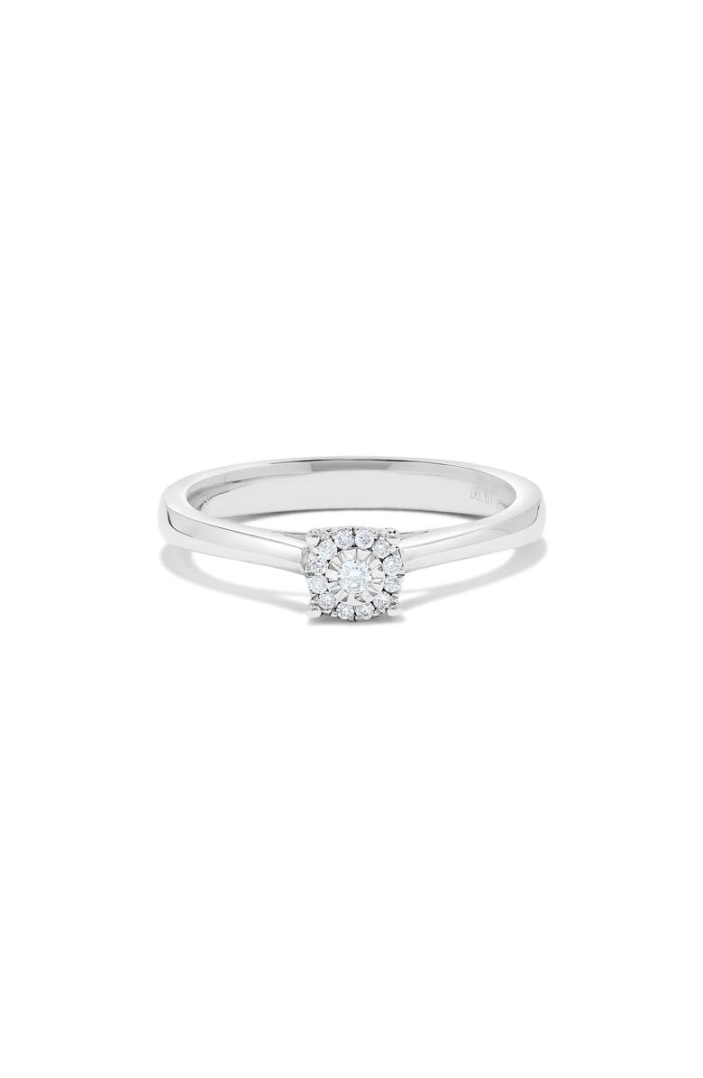 H.J. Namdar Miracle Diamond Halo Ring, Main, color, 14K White Gold
