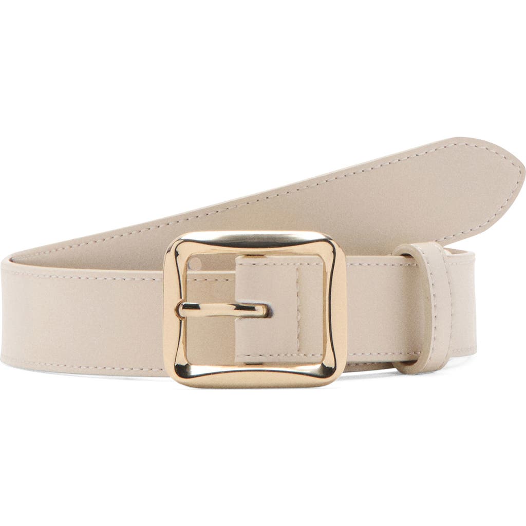 Mango Square Buckle Belt In Sand