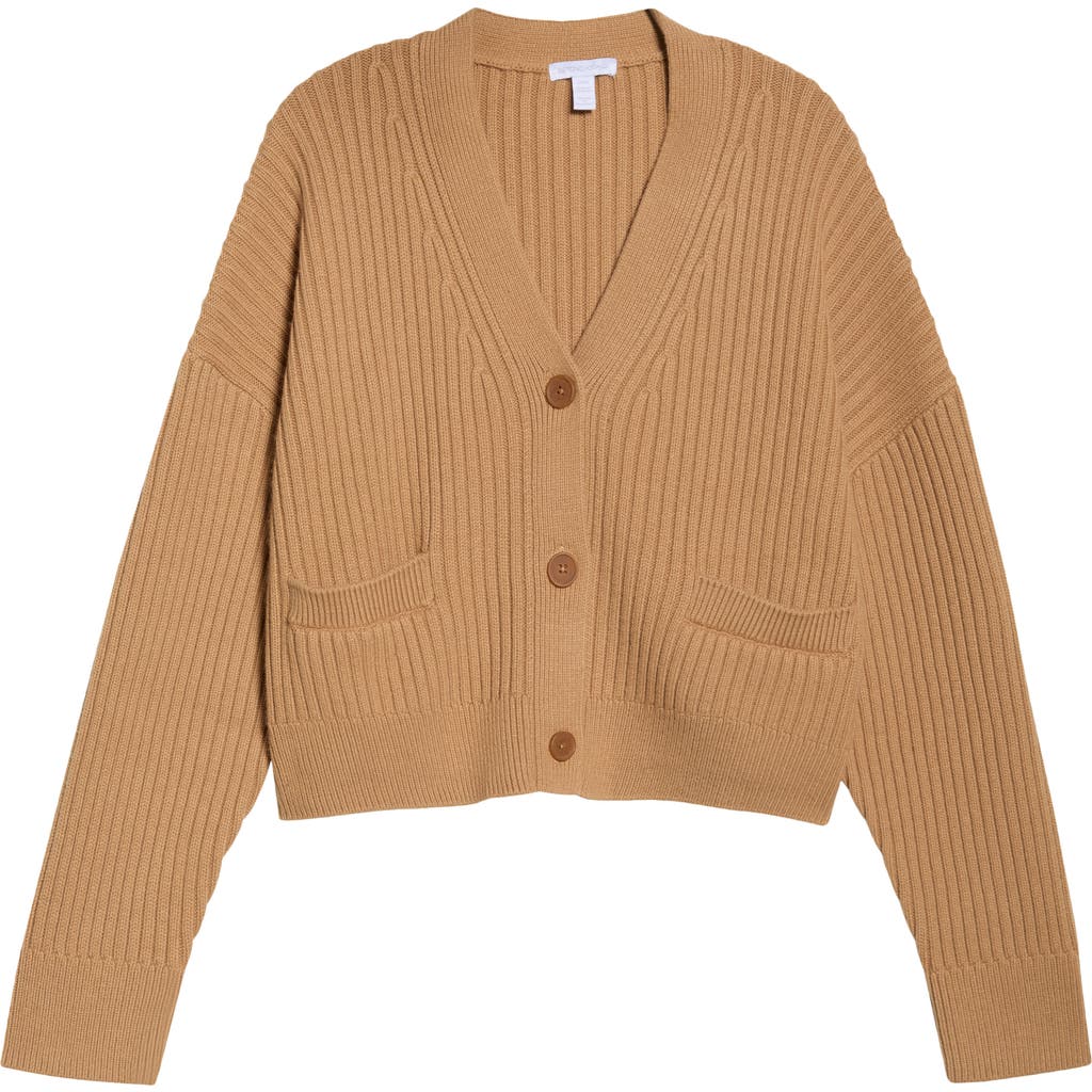 Beyond Yoga Soft Rib Cardigan In Brown