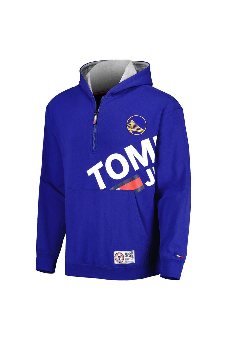 Men's Tommy Jeans Royal Golden State Warriors Bernard Half-Zip Hoodie, Alternate, color, Royal