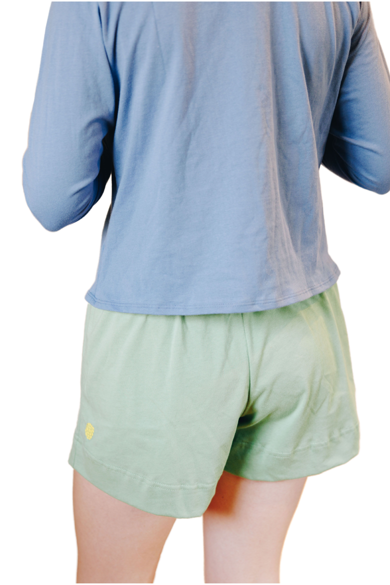Bliss Cotton Short, Alternate, color, Leaf