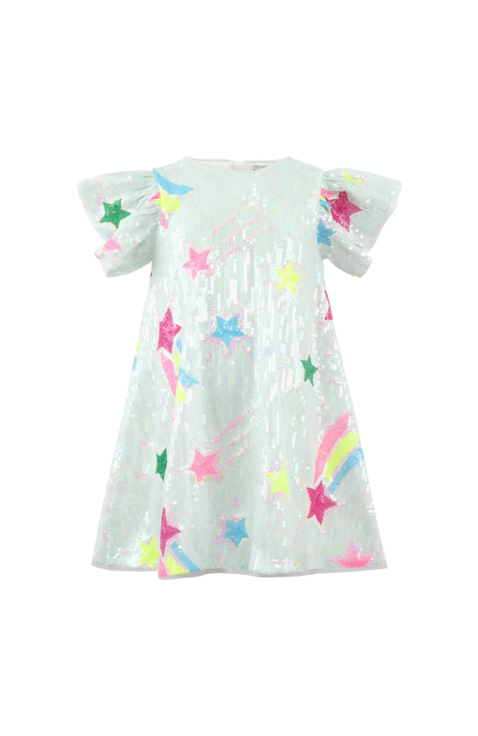 Rainbow Shooting Star Sequin Dress