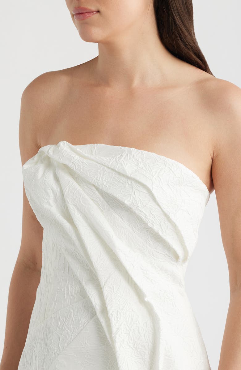 Acler Brigetty Strapless Minidress, Alternate, color, Ivory