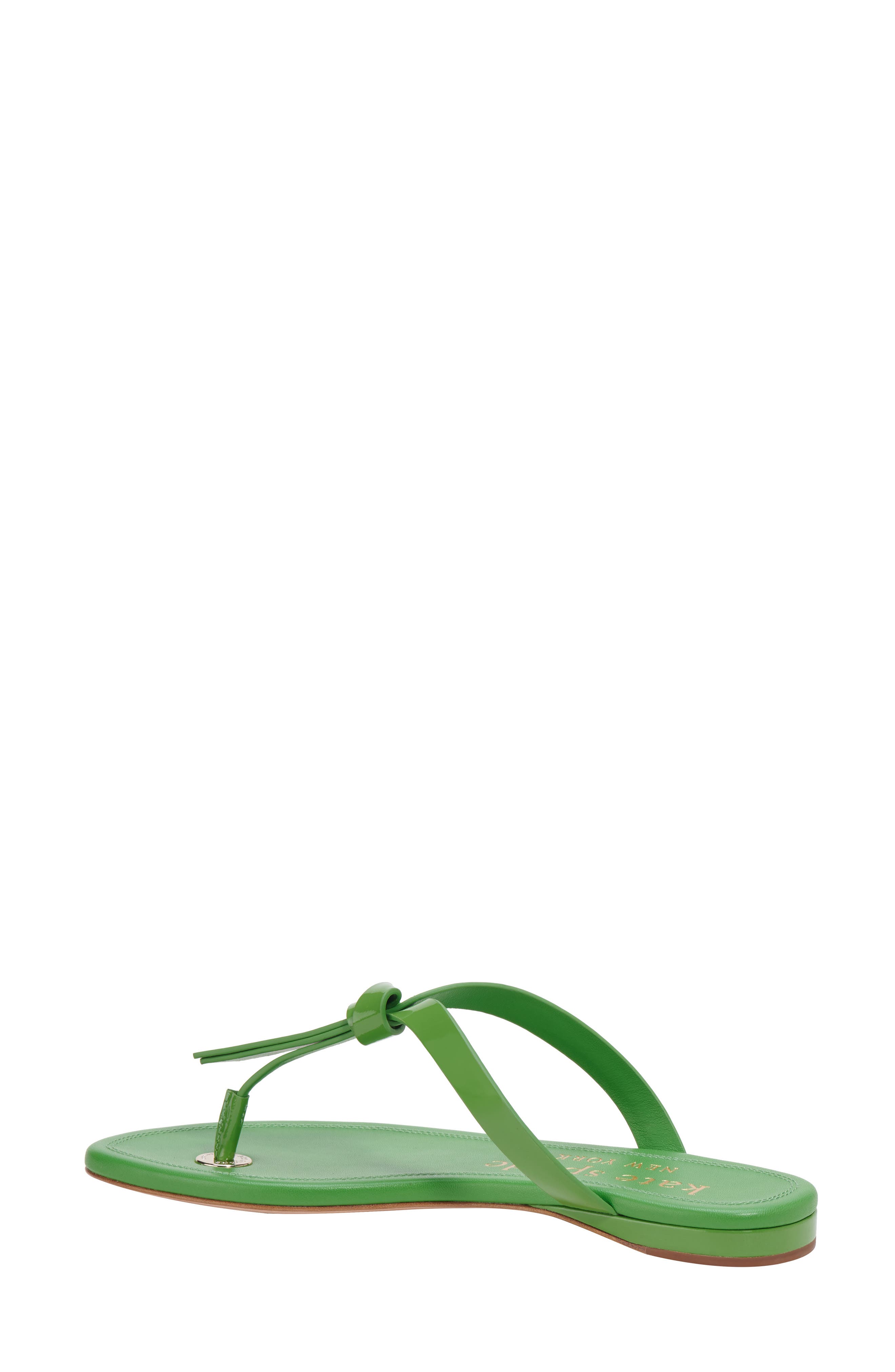 Kate Spade New York knott flip flop, Alternate, color, Green