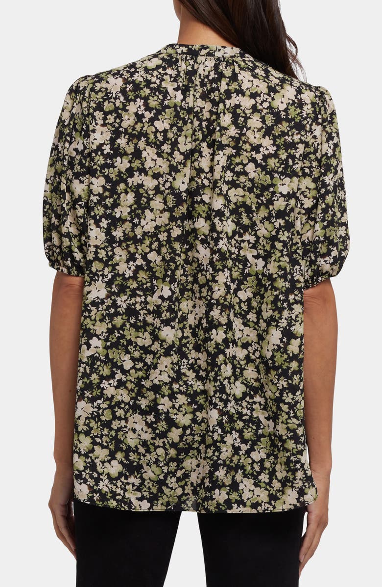 NYDJ Puff Sleeve Popover Top, Alternate, color, Granada Garden