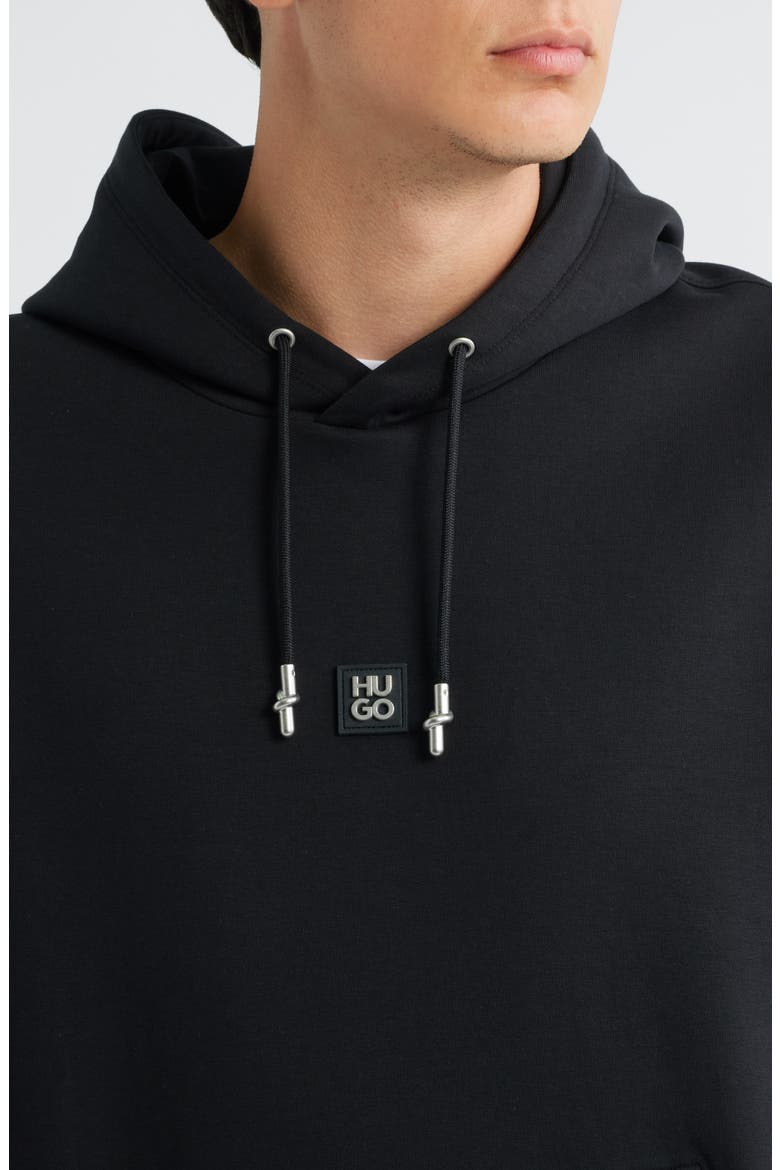 Dargen Knit Pullover Hoodie, Alternate, color, BLACK