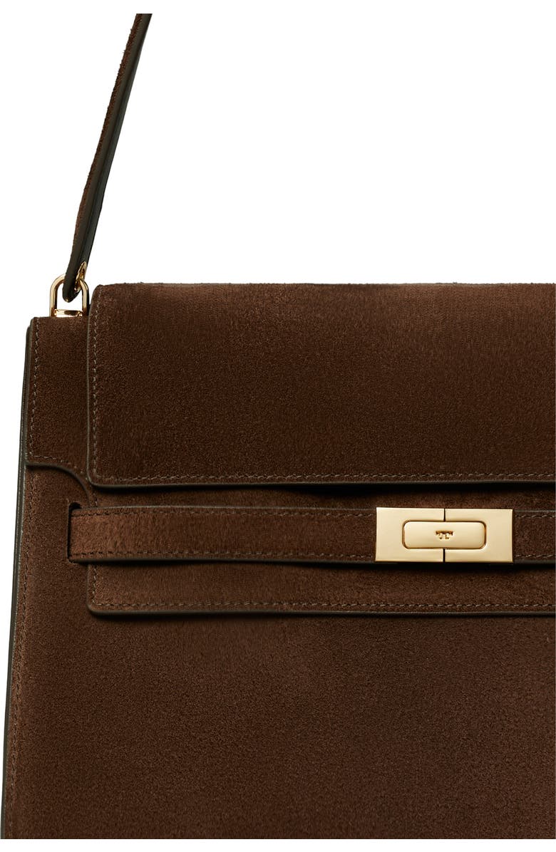 Tory Burch Large Lee Radziwill Suede Shoulder Bag, Alternate, color,