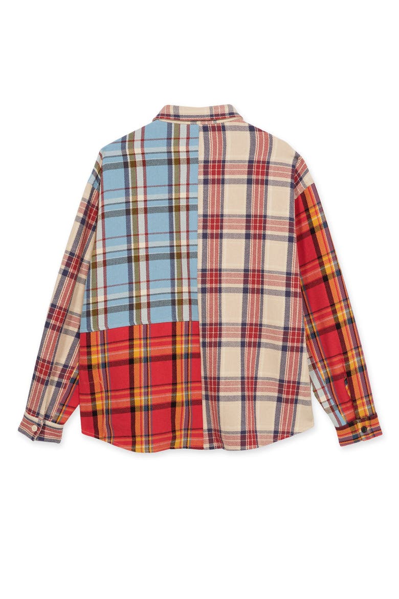 Rosebowlp Cotton Shirt with Pockets, Alternate, color, PATCHWORK TARTAN