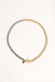 Joey Baby Sake Mixed Metal Freshwater Pearl Necklace