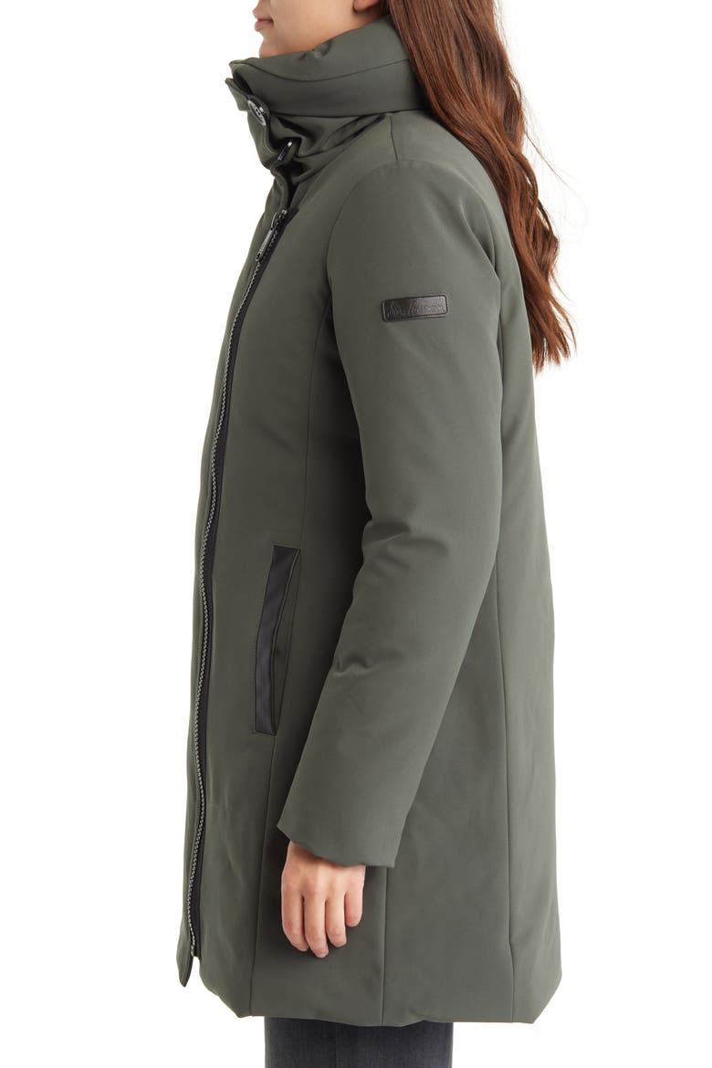Asymmetric Zip Water Repellent Parka, Alternate, color, LODEN