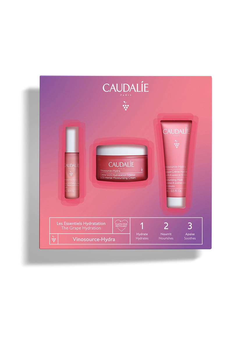CAUDALÍE Vinosource-Hydra Hydration Essentials Gift Set USD $68 Value, Alternate, color, 
