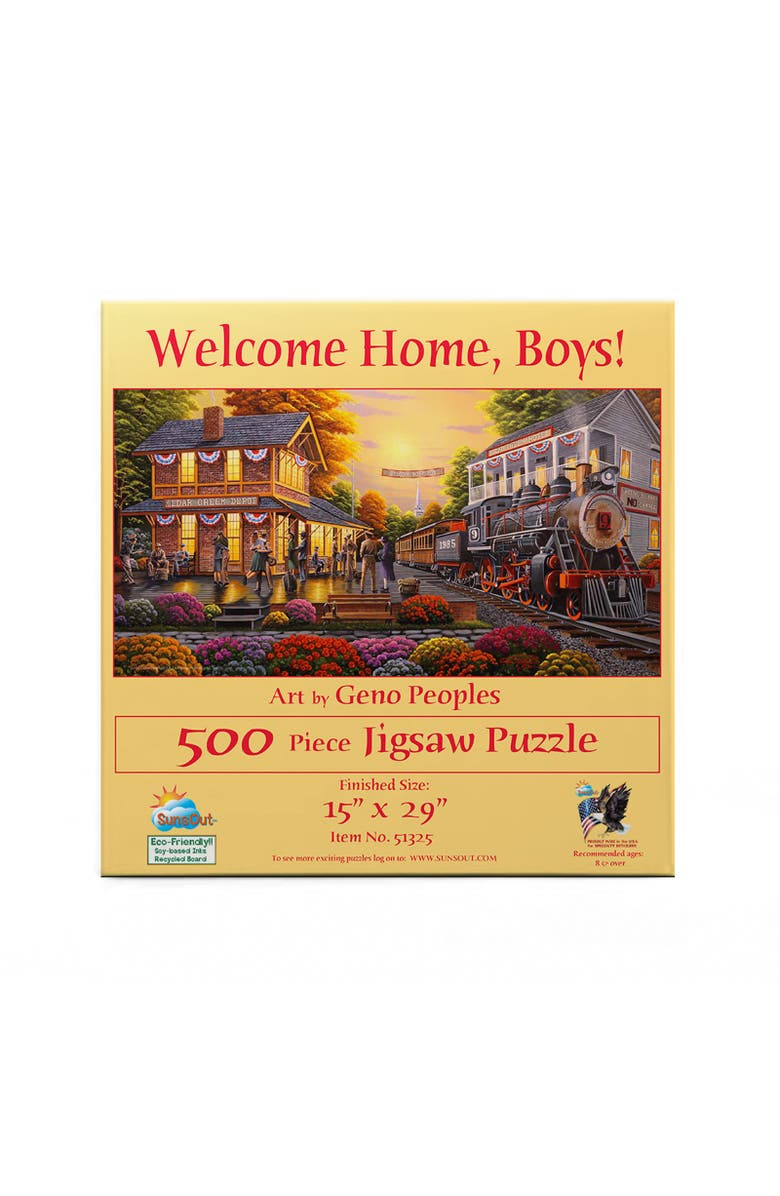 Sunsout Welcome Home Boys 500 piece Jigsaw Puzzle for Adults, Alternate, color, Multicolor