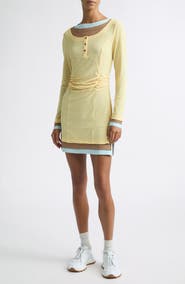 Siedrés Lyna Long Sleeve Contrast Layered Minidress