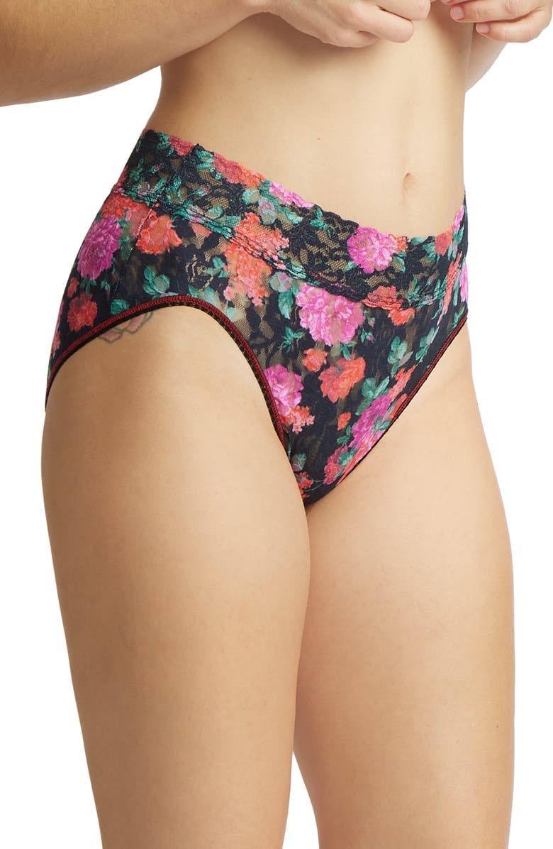 Hanky Panky Print Lace Briefs, Main, color,
