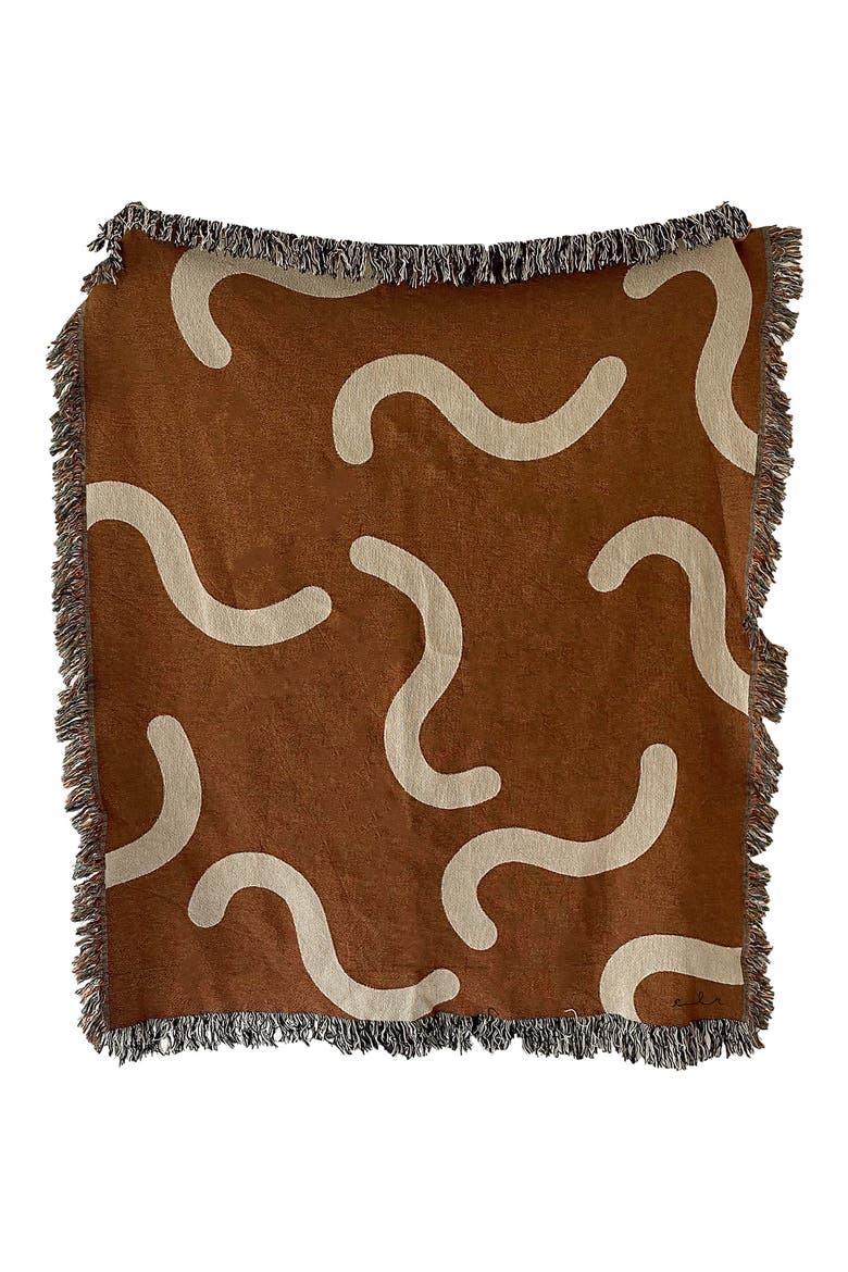 Fiesta Throw Blanket, Main, color, MOCHA