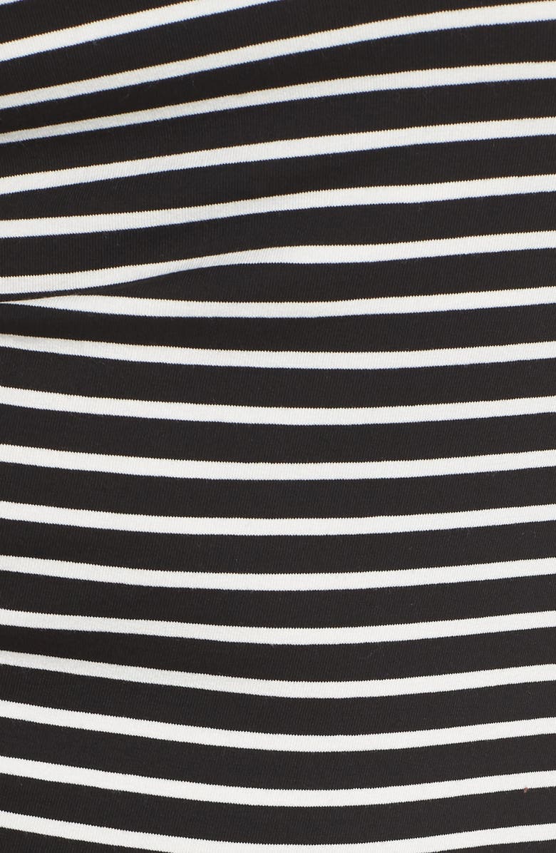 Vince Camuto Amalfi Side Ruched Stripe Body-Con Dress, Alternate, color, 