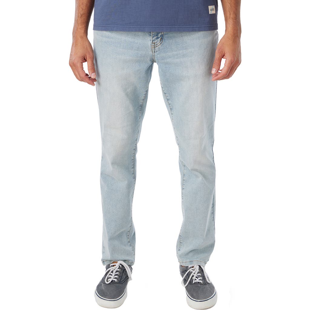 Fair Harbor Driftwood Straight Leg Jeans In Light Wash