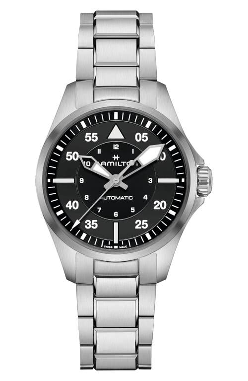 Hamilton Khaki Aviation Pilot Auto 39mm In Black