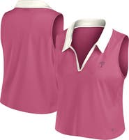 FANATICS Women's Fanatics Pink Philadelphia Phillies Studio Wellness V-Neck Tank Top