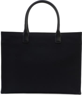 La Medusa Canvas Large Tote Bag Black,Gold | VERSACE US