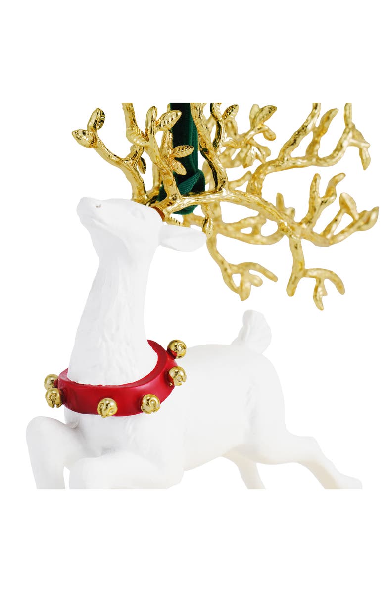 Michael Aram Reindeer Ornament, Alternate, color, White