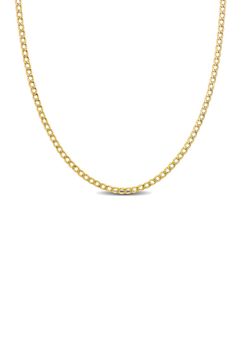 Curb Chain Necklace, Main, color, GOLD