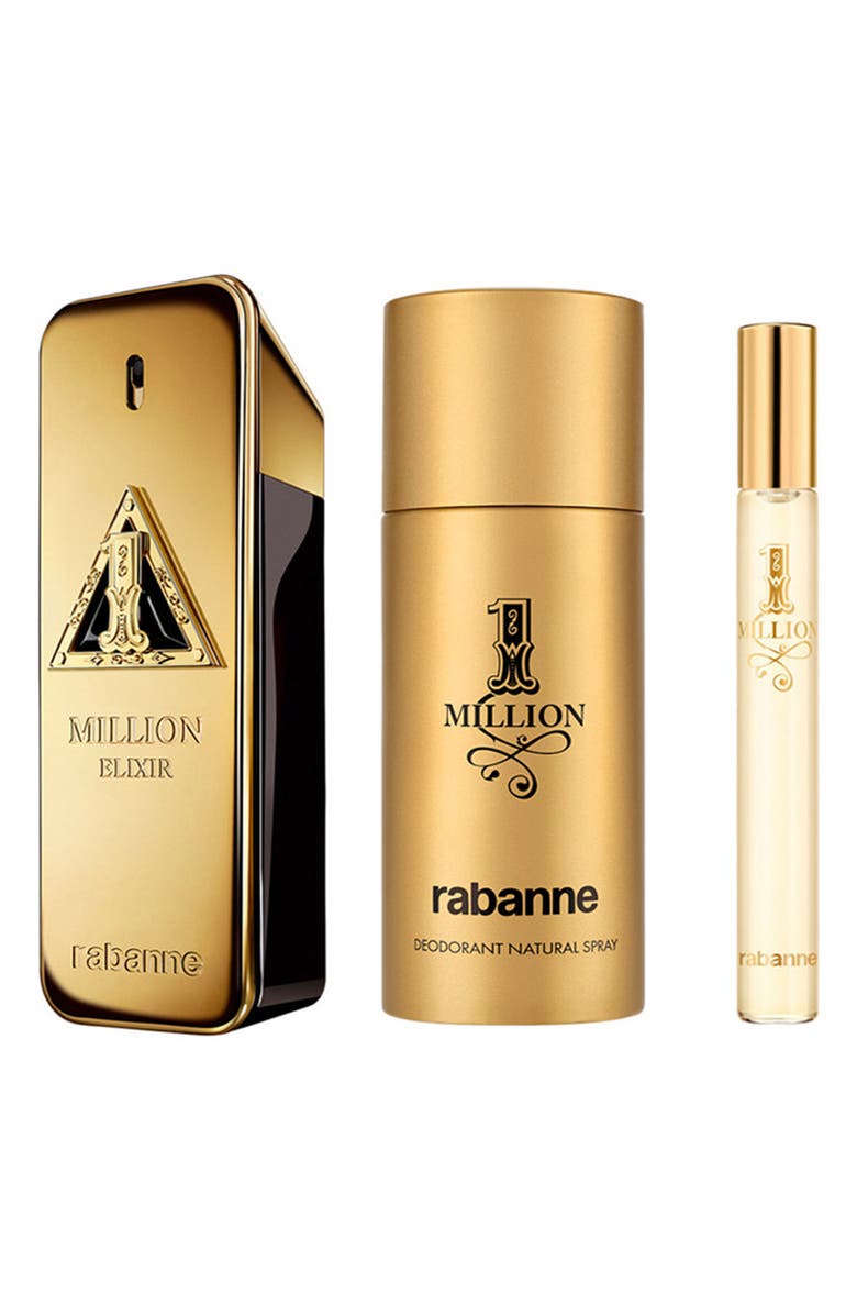 Rabanne 1 Million Elixir Parfum Intense 3-Piece Gift Set $220 Value, Main, color, 