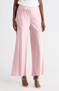 Renee C Satin Wide Leg Pants