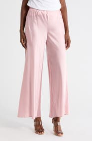 Renee C Satin Wide Leg Pants
