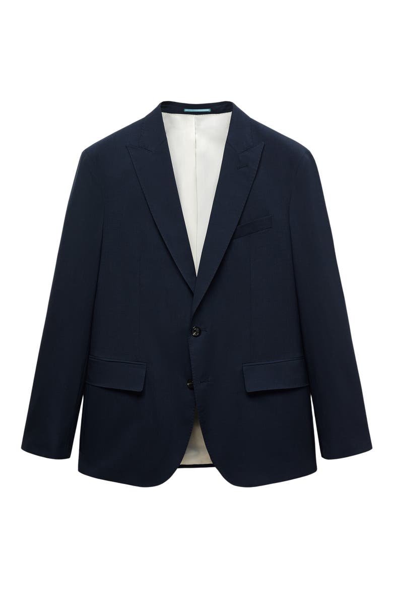 Slim Fit Navy Wool Sport Coat, Alternate, color, DARK NAVY