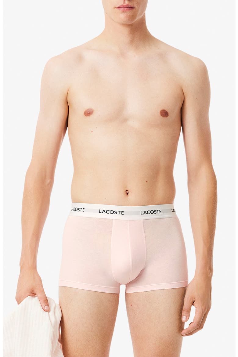 Core Essentials Assorted 3-Pack Stretch Cotton Boxer Briefs, Main, color, AQI FLAMINGO/ SILVER CHINE-ABY
