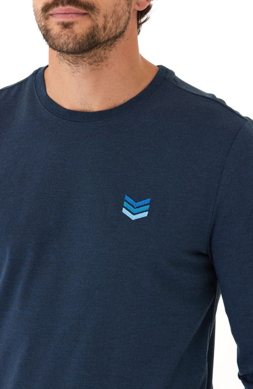 Threads 4 Thought Arrow Embroidered Long Sleeve T-shirt In Midnight