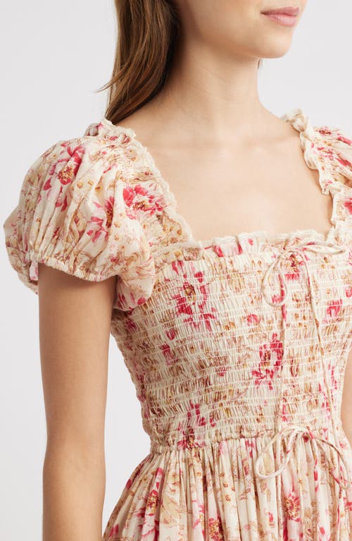 Doen Dôen Stanza Smocked Organic Cotton Midi Dress
