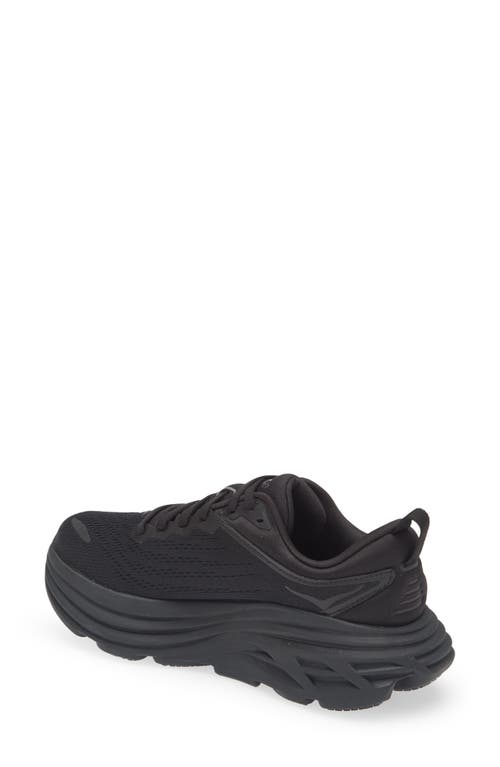 Hoka Bondi 8 Running Shoe In Black