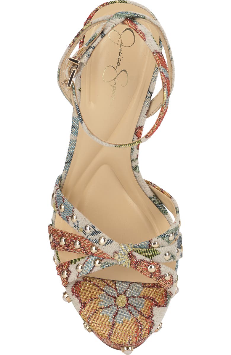 Jessica Simpson Ilaria 2 Ankle Strap Platform Sandal, Alternate, color, Cream Multi