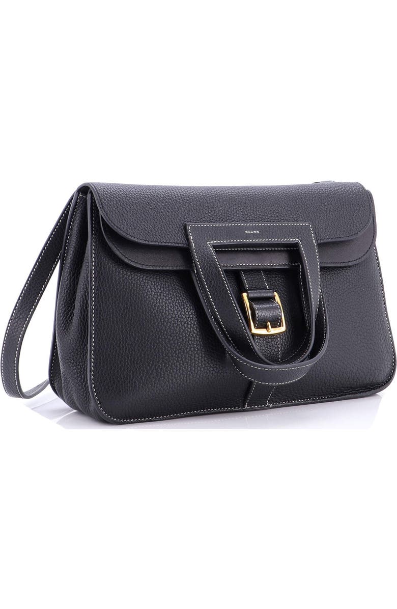 Pre-Owned Hermes Halzan Bag Clemence 31, Alternate, color, Bleu Indigo